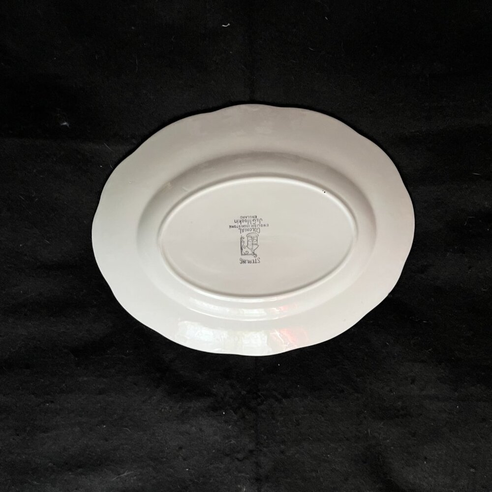 🎉Mega Sale🎉Vintage J & G Meakin Sterling Colonial White Porcelain Serving - Picture 3 of 4